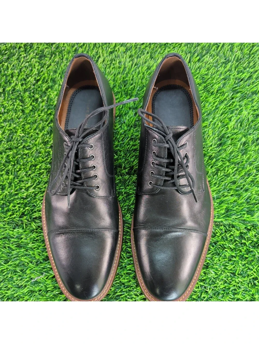 BLAKE MCKAY T9 BLACK LEATHER CAP TOE OXFORD SHOES MEN'S SIZE 11 LACE UP